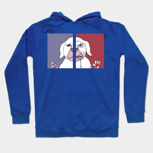 Two dog faces Hoodie